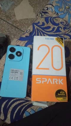 Tecno spark 20 8gn 256gb 100% ok box charger available