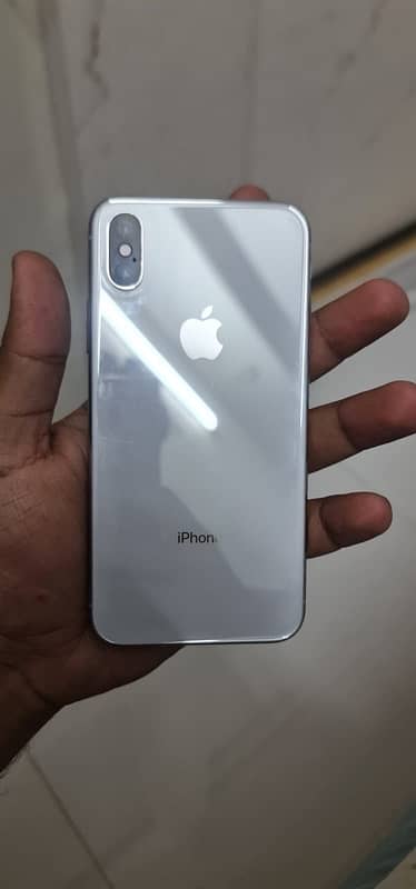 Iphone X PTA approved 256 gb white colour 0