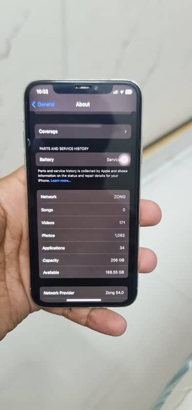 Iphone X PTA approved 256 gb white colour 3