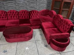 sofa Set 6 seater with corner and side tables