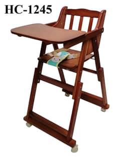 Premium Imported Wooden High Chair – Safe, Stylish & Durable!