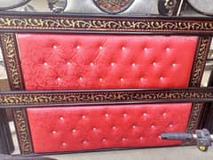 iron queen size bed in lush condition