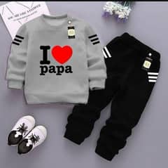 2pc boy fleec printed swaiert shirt track suits