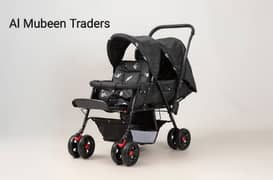 Foldable Double Seat Stroller – Perfect for Twins & Siblings!