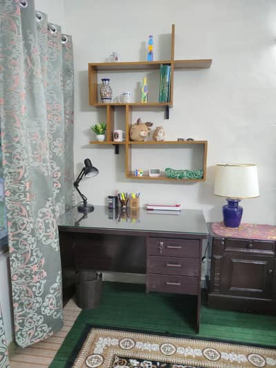 STUDY TABLE WITH BOOK SHELF
