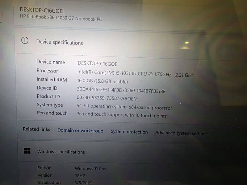 HP EliteBook x360 1030 G7 Notebook PC , 4