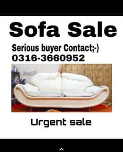 2 Seater Sofa. Color White.