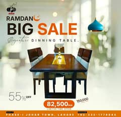 Six seaters dinning table for sale