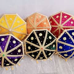 single colour velvet umbrella