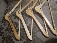 Wooden hangers x 5