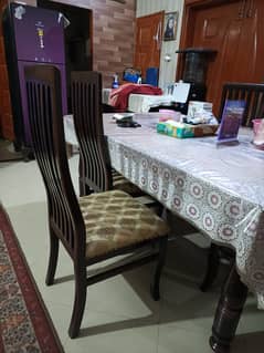 Dining table with 6 chairs