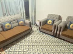 5 seater sofa set in wooden