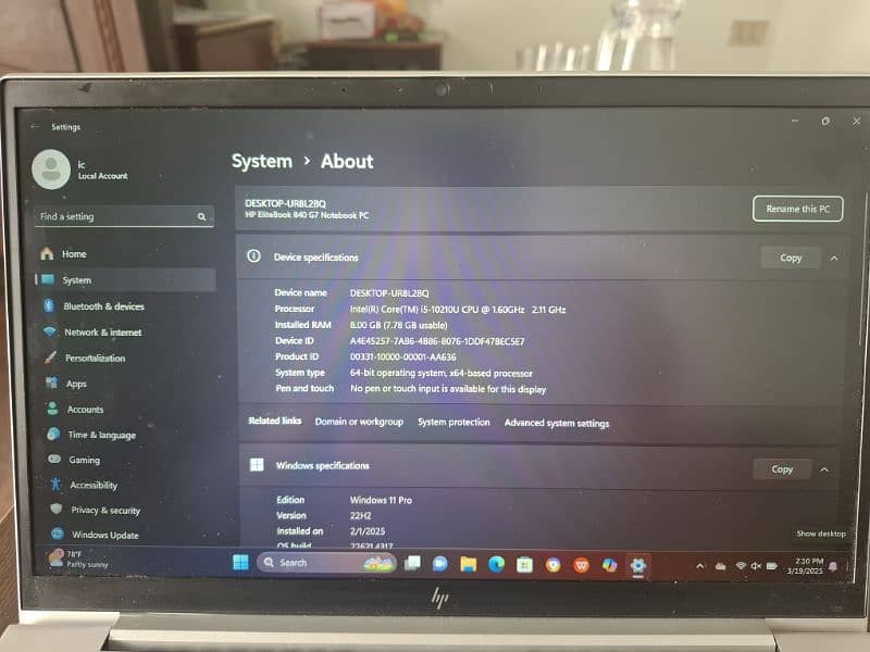 HP Core i5 10th Genration 3