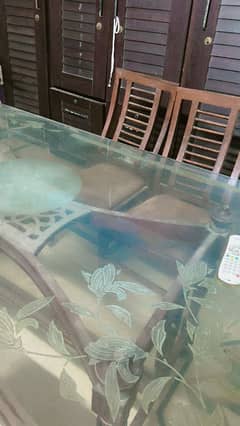 glass dining table