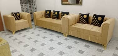 New Texture Design 6 Seater Stylish Sofa Set