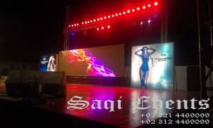 SMD Screen/Truss Lighting/Dj Sound System/Disco Lights/Projector/LEDs