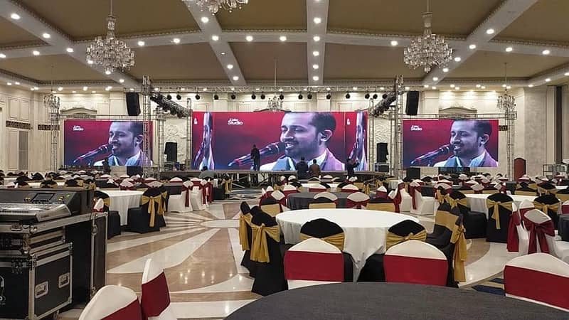 SMD Screen/Dj Sound System/Truss Lights/Projector/LEDs/Lighting Floor 0