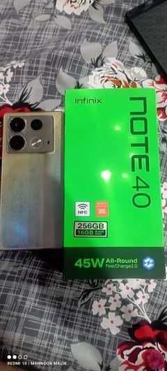 INFINIX NOTE 40 8/256 GB (READ AD)