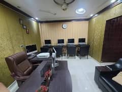 FURNISHED COMMERCIAL OFFICE FOR RENT IN JOHAR TOWN LAHORE