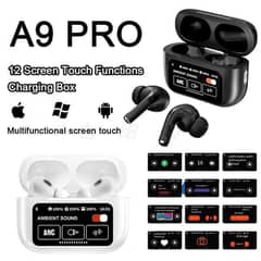 A9 Pro Earbuds With Screen