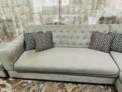 Grey L-Shaped Sofa