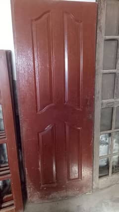 (2) Malaysian wood doors