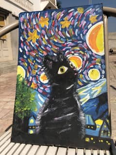 Beautiful Cat Painting