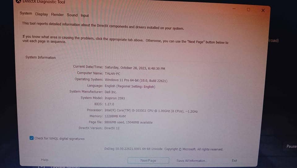 Dell inspiron 15 i5 10th | SSD 12GB DDR4/512GB | Laptop 0