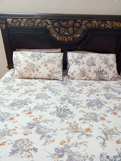 Double bed with mattress