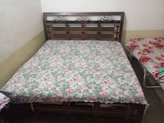 king size iron bed for sale with mattress