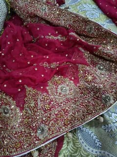 New Red Bridal lehanga with clutch for sale