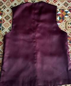 New Shiny maroon waist coat for sale