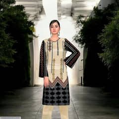 Fiza Noor . 2piece digital printing unstitched suit