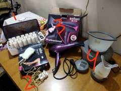 Beauty - Rolling kit, Threading machine, Hair dryer, Facial Steamer