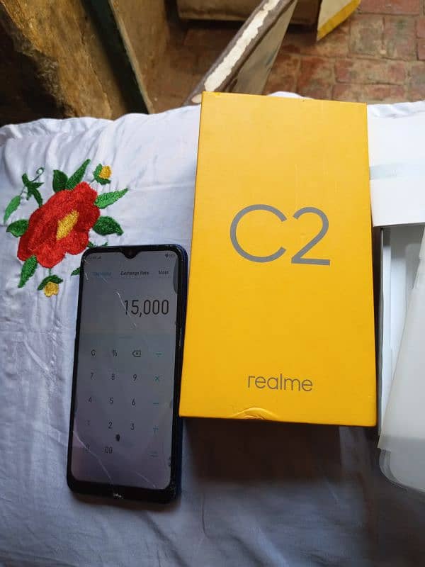 Realme  C2 3Gb32Gb  condishon 8/10. Ha Sirf Box Sat ha 3