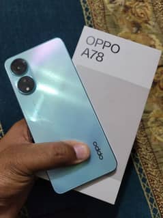 oppo A78 for sell 256gb with box