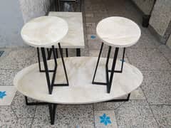 Exclusive Bundle Deal | Luxury Marble-Style Table | Elegant & Durable!