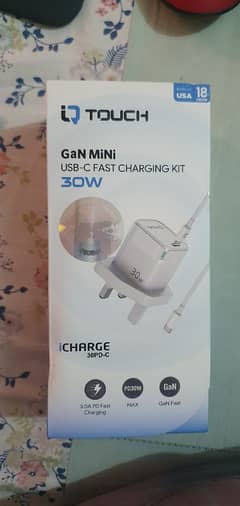 IQ TOUCH GAN MINI USB-C FAST CHARGING KIT 30W