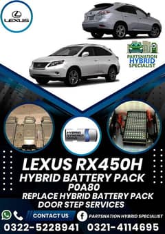 Lexus Rx450h/Ct200h Hybrid Battery/ABS 100% Helath Alpha,Aqua,CHR,Axio