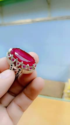 Natural Afghani Ruby Gemstone.