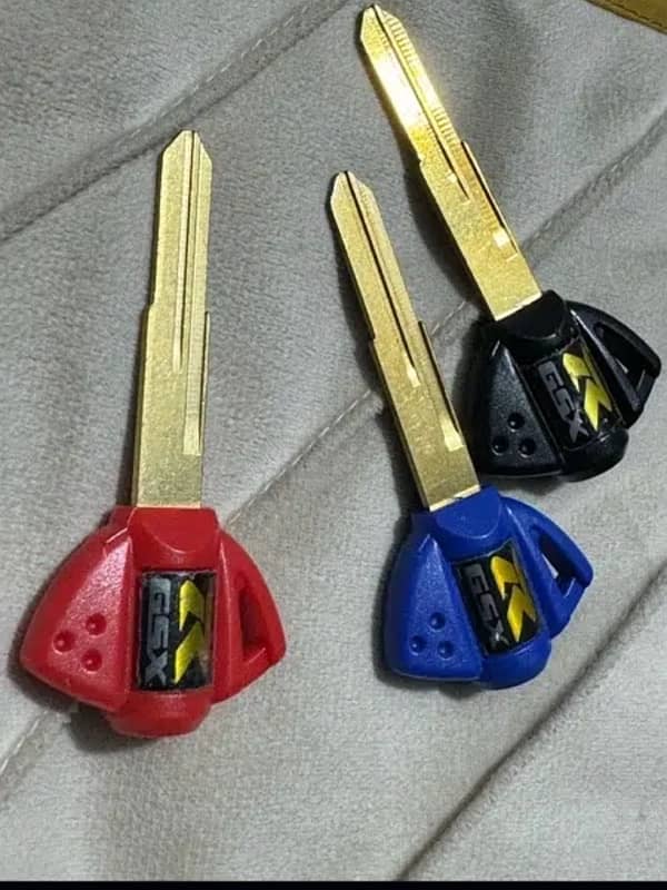 Suzuki GSX-R GSXR uncut new keys for sale 0