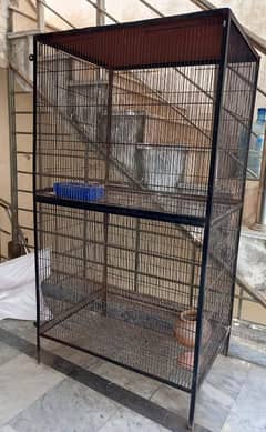 Double Cage For Birds And Animals.