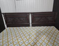 Twin Single Beds - Wooden, Chinioti, carvings