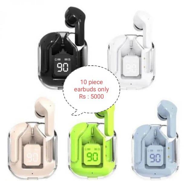 A31 wireless crystal earbuds 10 piece RS:5000 0