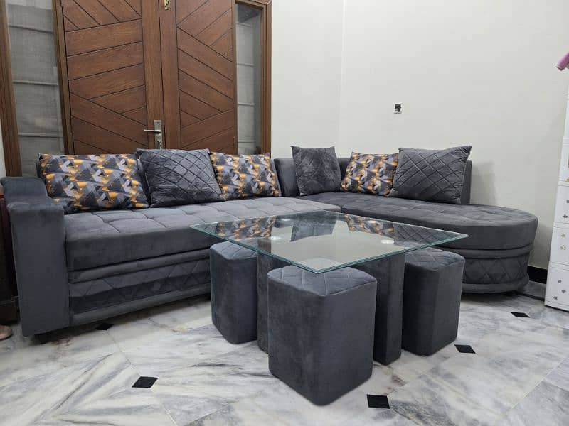 L Shape 6 Seater Sofa 6