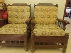 wood sofa set available for sale