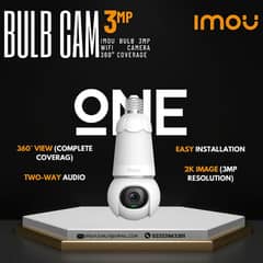 Bulb & Wifi Camera 2 in 1 | Easy Installation | Bulb Camera 360°