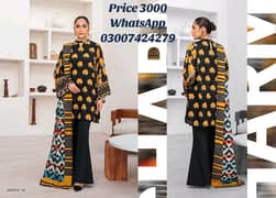 3pc unstitch lawn suit