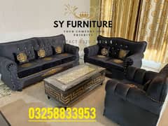 New Velvet Sofa Set 3 2 1