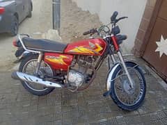 Honda 125 used by armed forces person